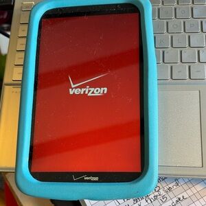 Verizon Tablet with Blue Case